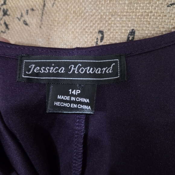 Jessica Howard New Deep Purple Lace 2 Piece Dress - Picture 13 of 16